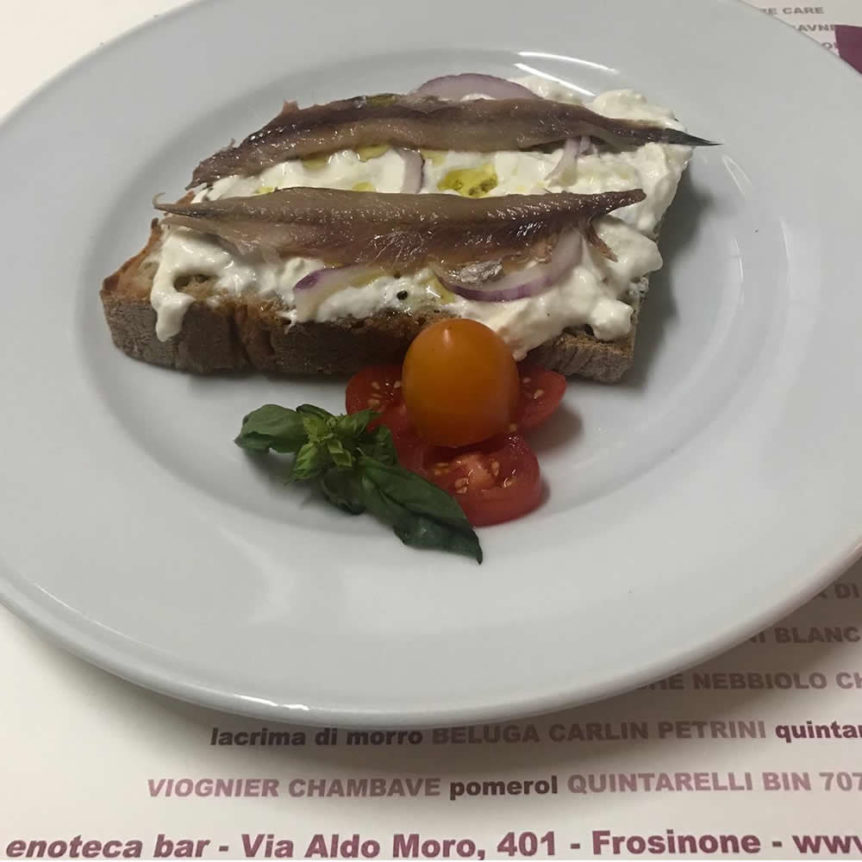 Bruschetta con burrata pugliese